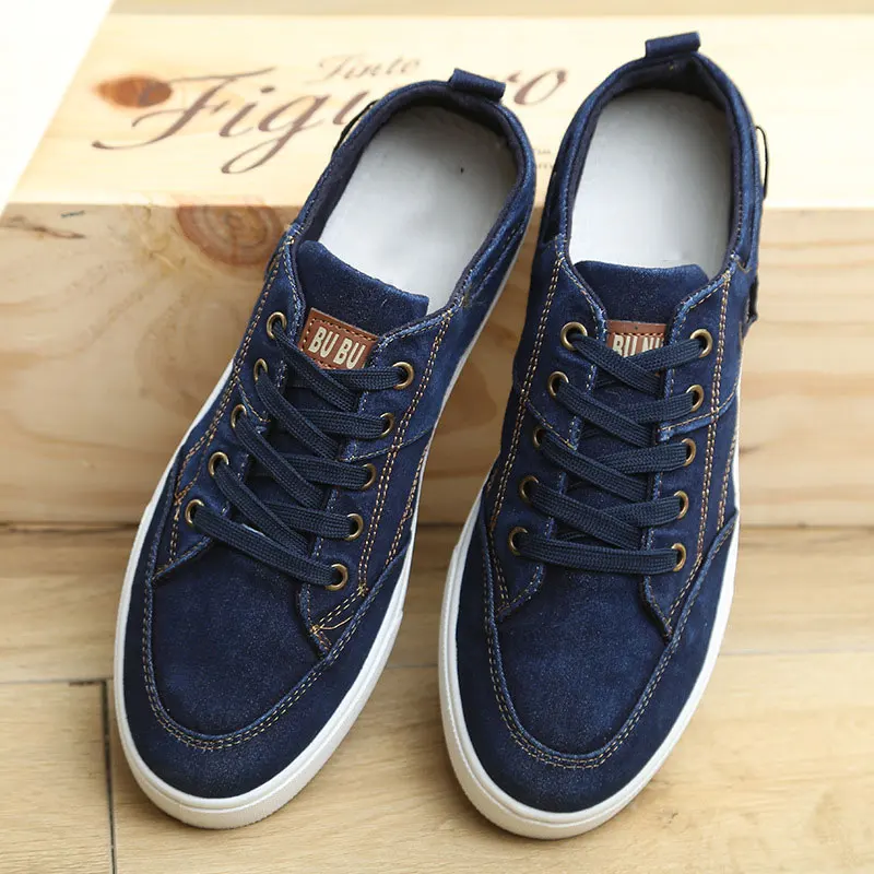 

Wholesale Sneakers Men Shoes Casual Summer Basket Trainers Lace Up Flats Zapatillas Hombre Casual Canvas Shoes KF301-317 D1