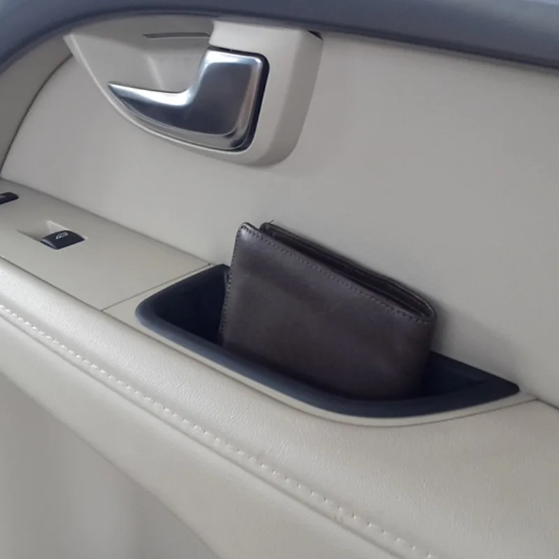 

Front Door Handle Storage Box 2pcs Car Styling For Volvo XC70 V70 S80 Auto Interior Organizer Accessories
