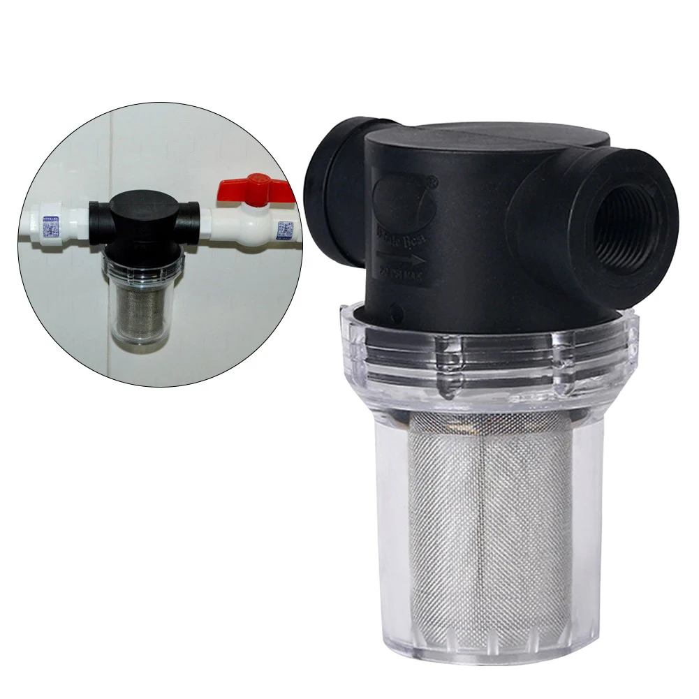

Reusable Water Pump Filter Multipurpose Strainer Water Pipe Flow Irrigation Outdoor Inline Mesh Pump Filter For Garden