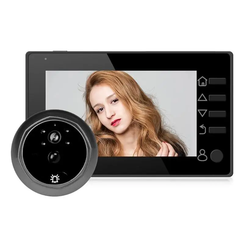 Q10 4,3 дюйма ЖК-дисплей цифровой дверной звонок 145 градусов электронный дверной глазок Камера дверной звонок для дома безопасности видео