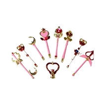 Anime sailor moon varita Varilla Palo de Henshin Gashapon cadena varitas Cosplay