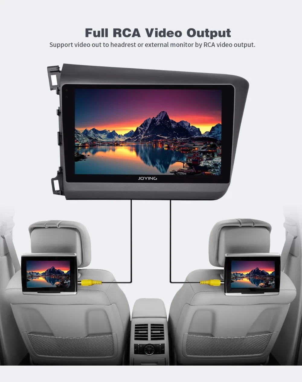 Discount JOYING 9" Octa core Android 8.0 Car Radio player 4G RAM 64G autoradio For Honda Civic 2012-2015 Support SWC TPMS Video output 19