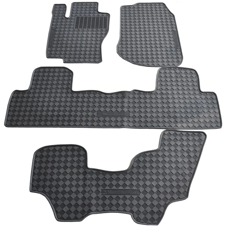 special green latex mat waterproof wear non slip rubber car floor carpets for Benz GL Class