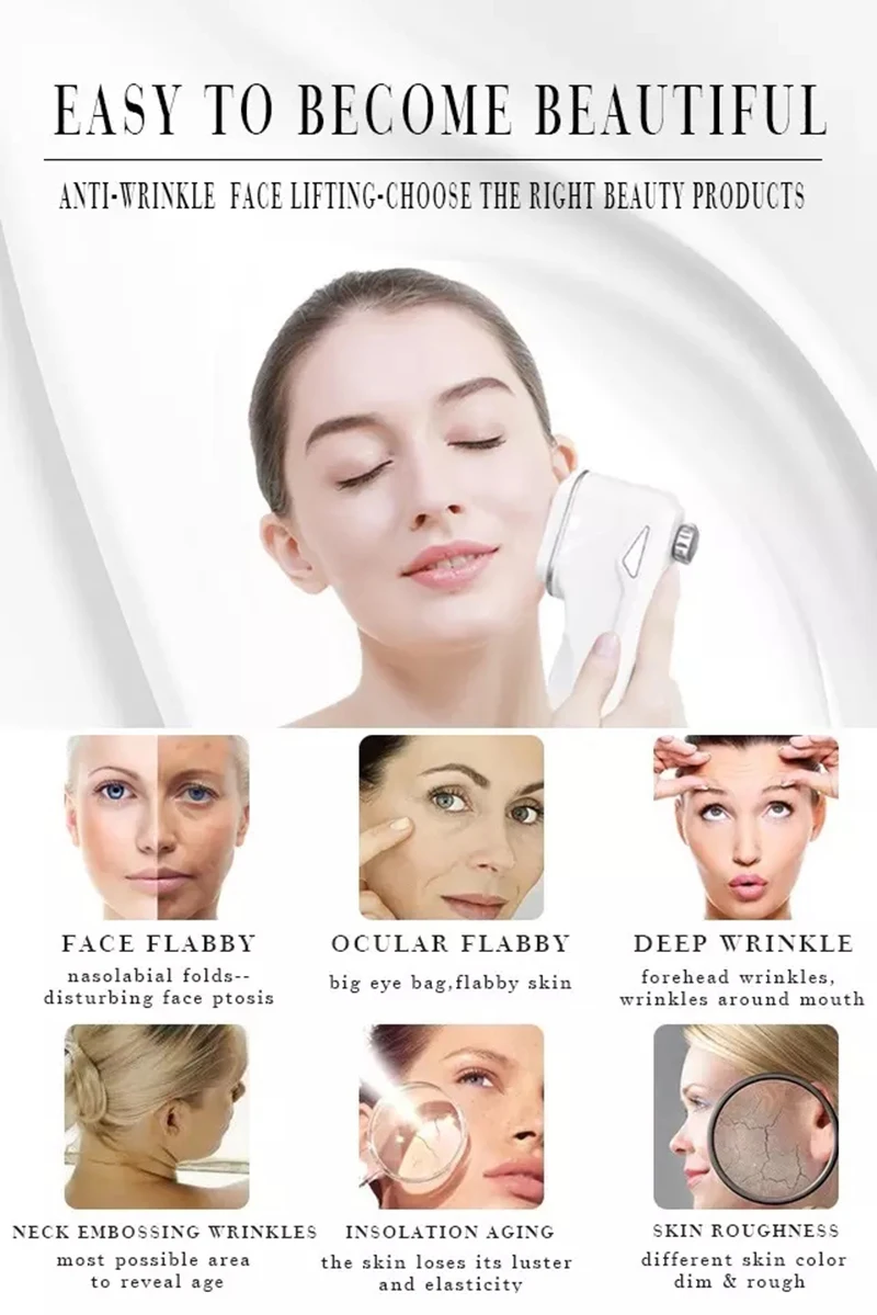 Cuidados com a Pele Instrumento de Beleza Máquina da Beleza do Enrugamento Mini Hifu Multifuncional Ultra-sônico Facial Rejuvenescimento Anti Envelhecimento 13 High Quality Beleza e saúde