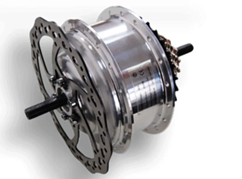 3.4Kg 40Kph 48V 450W Disc brake brushless gear rear hub motor for