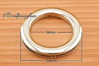 

eyelets metal with washer grommets light gold Alloying round 4 pieces 38 mm D82