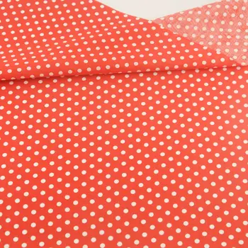 

Doll's DIY Textile White Dot Pattern Red Cotton Fabric Patchwork Fabric Fat Quarter Desk Sewing Cloth Telas Tecido Tissue