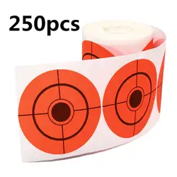 Стрельба воздушный цель для винтовки 3 "X 250 упаковка неоновый оранжевый самоклеющиеся Bullsreye наклейки мишень для стрельбы