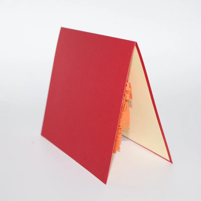  1pcs Business Greet Cards Creative 3D Classic Sailboat DIY Paper Card Wedding Party Invitations Car - 32987517625