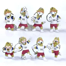 Русские слова Кубок 3D талисман кукла брелок Zabivaka игрушка футбольный матч стоящий раздел 3D талисман сувениры