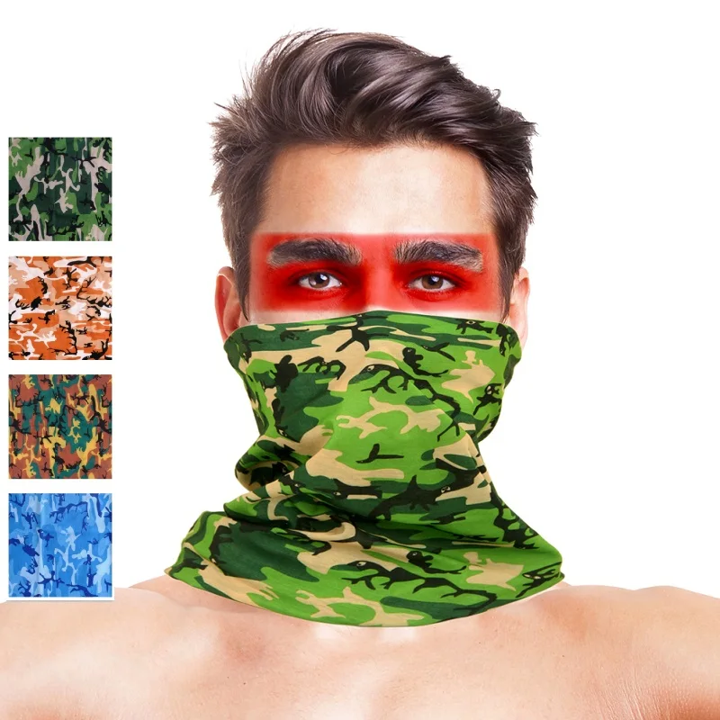 

LOOGU 1pcs Bird Camo Multifunctional Headscarf Bandana Mask Versatile Lightweight Sports outdoor Neck Gaiter Balaclava Helmet