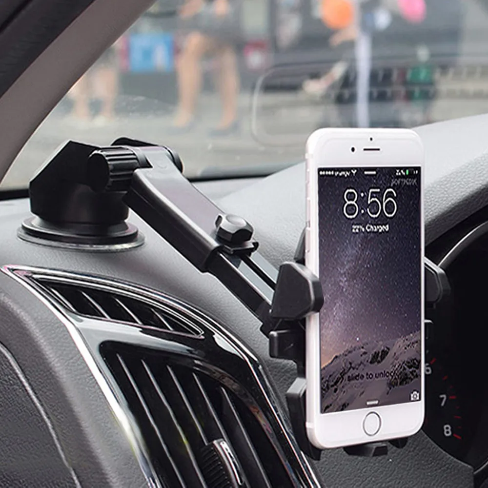 Черный Автомобильный держатель для GPS навигатора подставка мобильного телефона