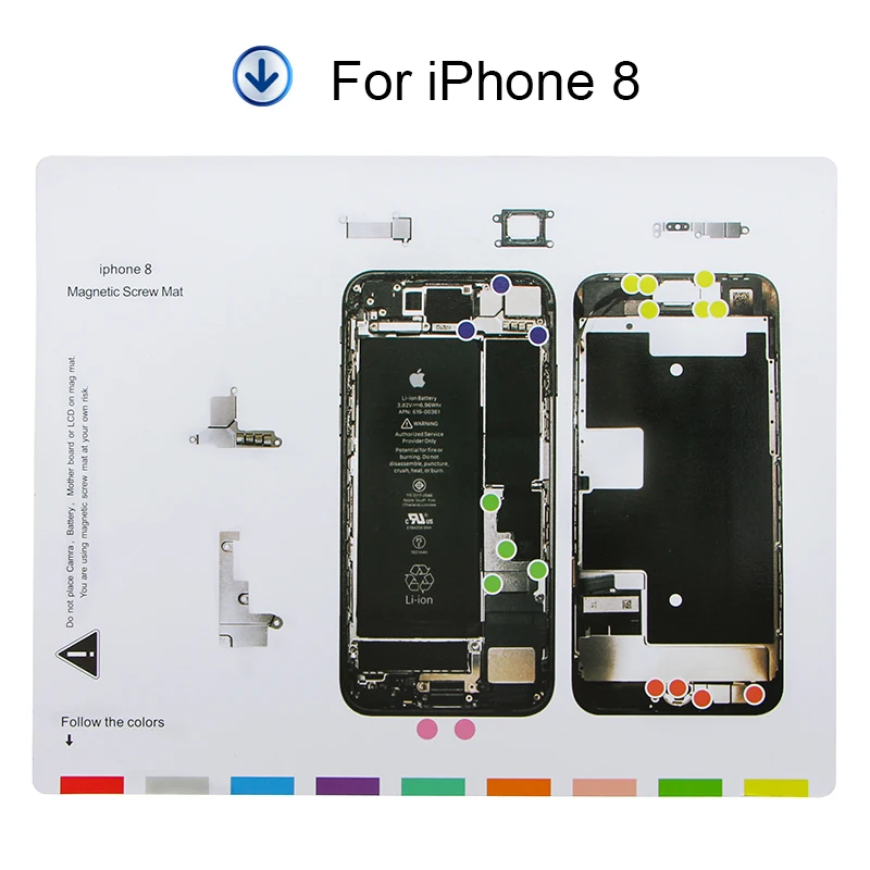 1 шт. магнитный коврик для iPhone 8 8Plus x 25X20 см|screw mat|repair tooltool repair |