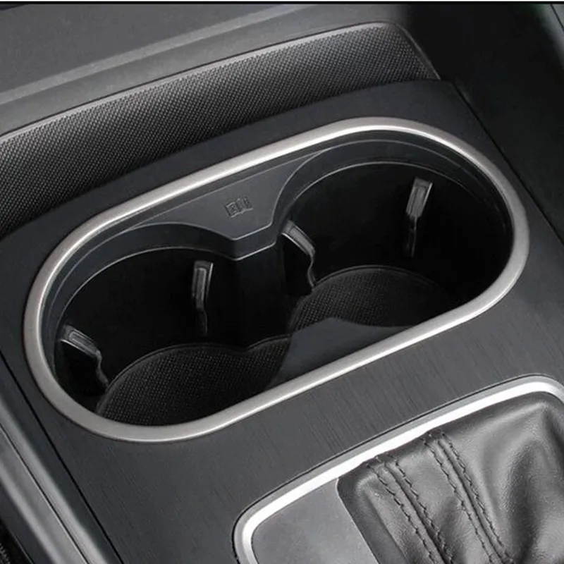 

Car Interior Center Control Water Cup Holder Panel Decorative Cover Trim Stainless Steel Strip For Audi A3 8V 2013-2018