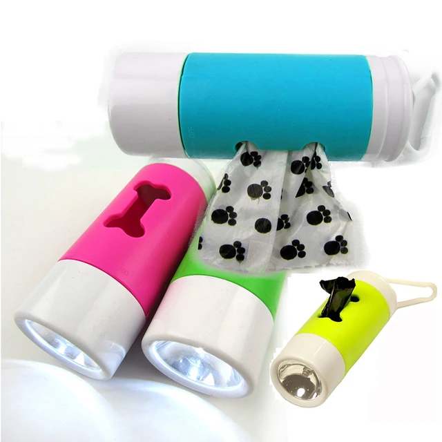 Poop Bag Holder With Light - DesaignHandbags Poop Bag Holder With Light - DesaignHandbags