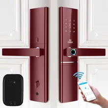App Wi Fi Bluetooth шлюз дверной замок Пароль отпечатка пальца