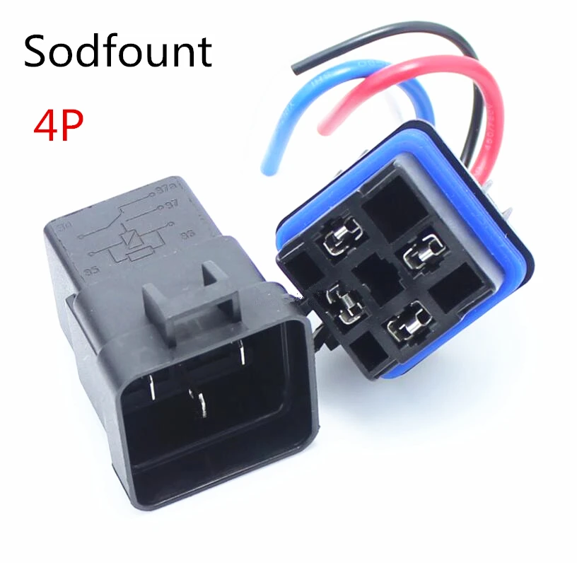 High Quality 4 Pin 5 Pin Automobile Relay 12v 40a With