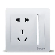 Главная переключатель Питание Панель, 86-Тип установлен в белый, пять отверстий переключатель гнездо Панель, pc 220 В 10A