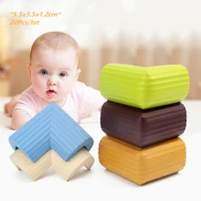 20 шт Угловой протектор 6 см детская защита Мягкий стол фурнитура стола ребенок безопасный бампер для углов ребенок безопасный уголок для ребенка угол бар