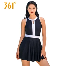 361 женский сдельный купальник Черная сексуальная юбка купальник пуш-ап купальник Горячая весна большой размер с открытой спиной купальные костюмы