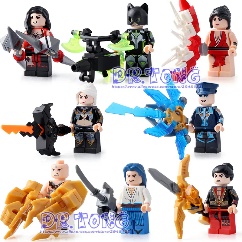 

DR.TONG 80PCS/LOT LELE29001 Glory of Kings One of China Romance the Three Kingdoms King Knight Heroes Building Block TOYS
