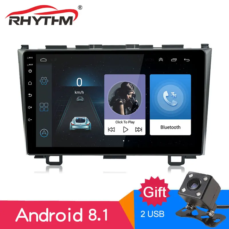 

9 inch Android 8.1 RAM 2G ROM 16G Car Radio Stereo for Honda CRV 2008 2009 2010 2011 GPS Navigation Bluetooth 1024x600 screen FM