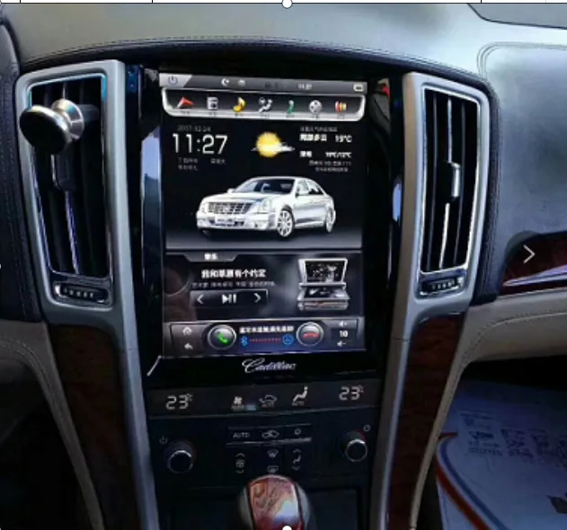 10,4 дюймовый вертикальный экран Tesla style автомобильный dvd-плеер Android 6,0 gps для Cadillac SLS 2007-2012 навигационное радио 64G rom 2G ram