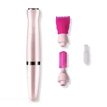 3 в 1 женский эпилятор, электрическая Женская бритва, Выщипывание Бровей аккумулятор