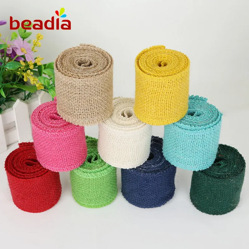 Лента Из Искусственного Джута диаметром 6 см в винтажном стиле 2 м|ribbon jute|ribbon