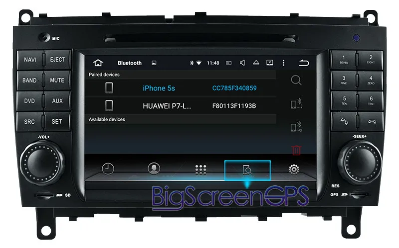 Top 7 Inch Android 7.1 Car GPS Navigation For Mercedes Benz CLK W209 2006-2012 CLS W219 2004-08 Multimedia Headunit Bluetooth Stereo 5