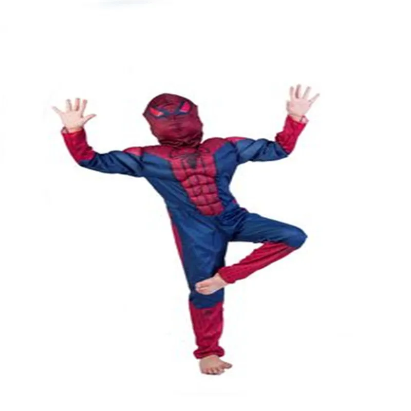 

Halloween boys muscle super hero spiderman Avengers Costumes Cosplay for Kids Children Boy