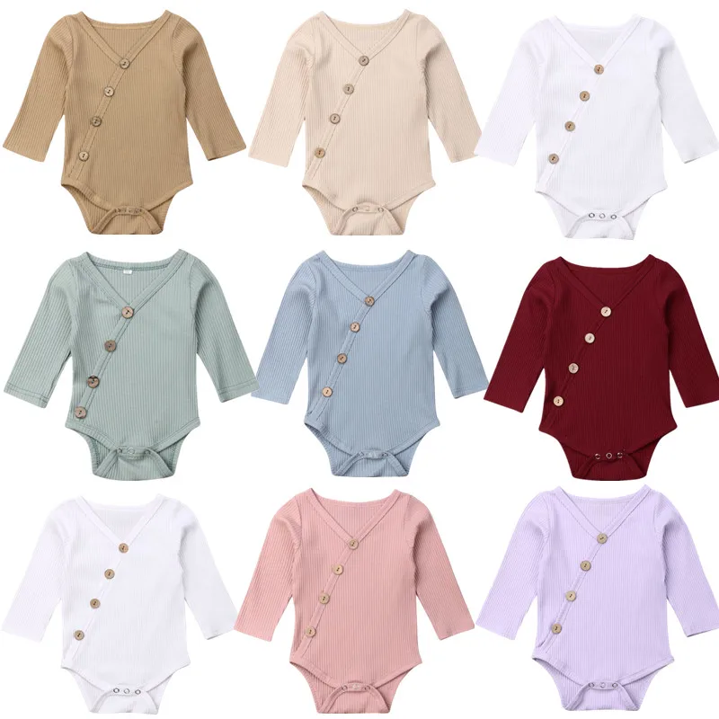 Newborn Toddler Baby Boys Girl Long Sleeve Romper Jumpsuit Winter Clothes Outfit