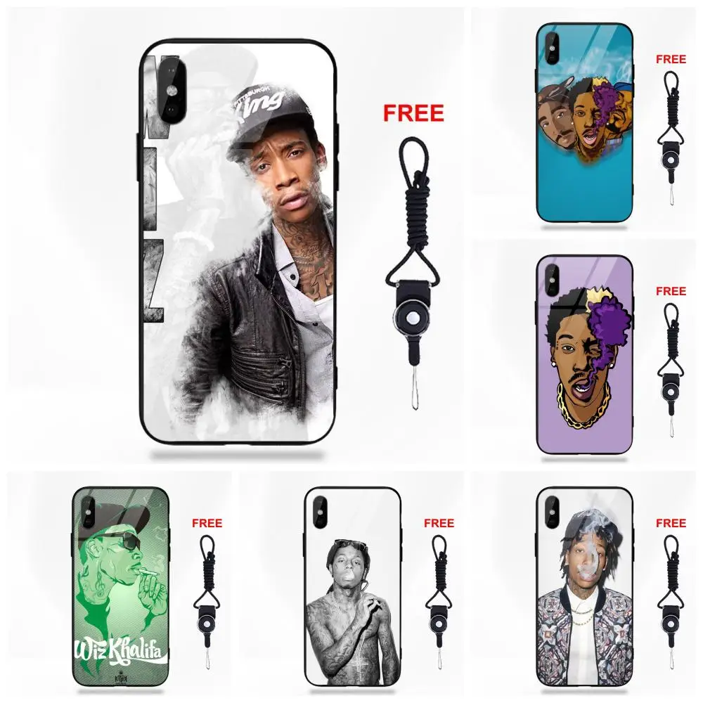Wiz Khalifa Diy роскошные Protector Мягкие TPU оправа закаленное стекло чехол для телефона Apple