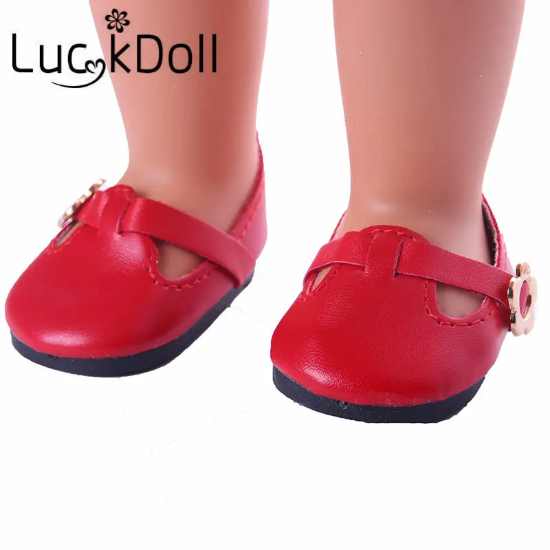 LUCKDOLL/однотонная Симпатичная модная обувь, 18 дюймов, американские и 43 см, Детские аксессуары для кукол, игрушки для девочек, поколение, подарок