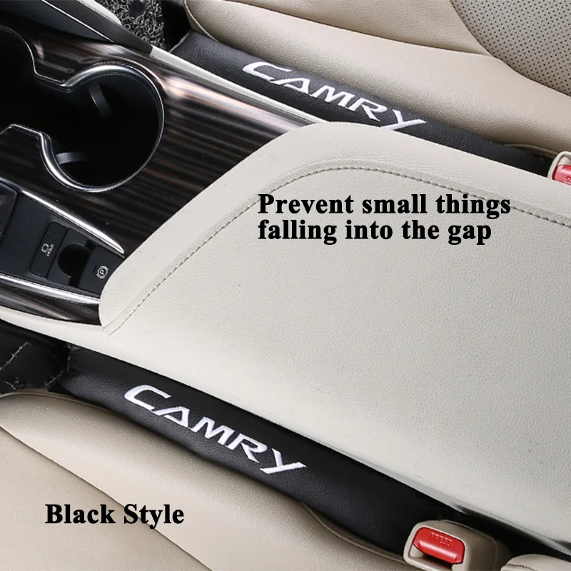 2pcs/lot Styling Car Seat Gap Cover Filler Leather Leak Stopper Pad
