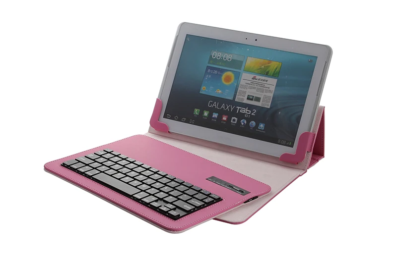 

Litchi Leather Case with Detachable Bluetooth Keyboard for Apple Android System 9.7 to 10.1" Tablet Universal TH10+Stylus