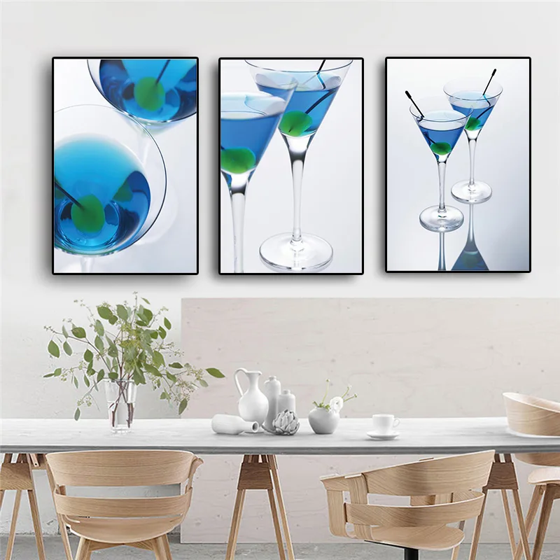 

Fruits Wine Glass Posters and Prints Minimalist Nordic Style Scandinavian Modern Wall Picture for Restaurant Home Kitchen Decor