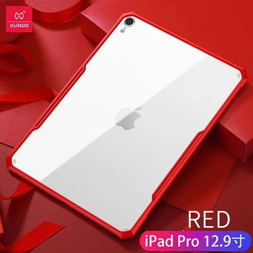 Для iPad / Pro 11 12,9 air 2 9,7 air 3 10,5 дюймов для iPad Mini 1 2 3 4 5 XUNDD акрил+ защитный чехол на заднюю панель из полиуретана планшетный чехол Крышка - Цвет: Red-iPad Pro 12.9