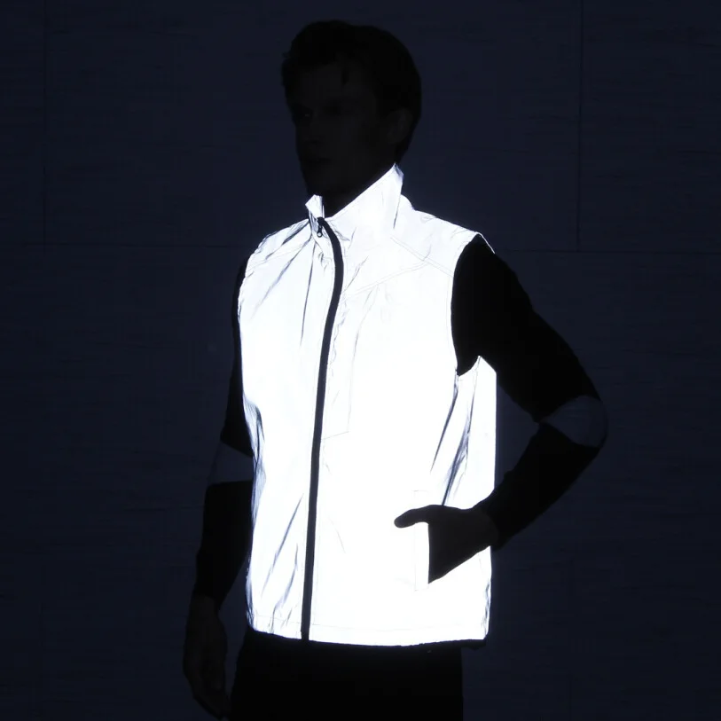 

new 2019 men all vest wind hip-hop 3M reflective