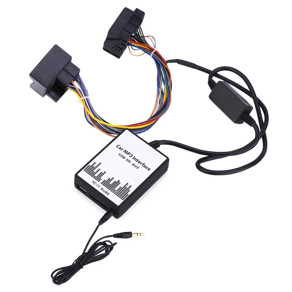 

High Quality Car Stereo MP3 Interface USB / SD Adapter Connect AUX Audio Digital Virtual CD Changer for BMW / Mini /Rover DC 12V