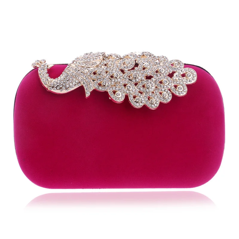 

2018 New Peacock Diamond Clutch Clutch Ladies Dress Evening Bag Hand Bag Shoulder Bag Party Banquet Evening Bag