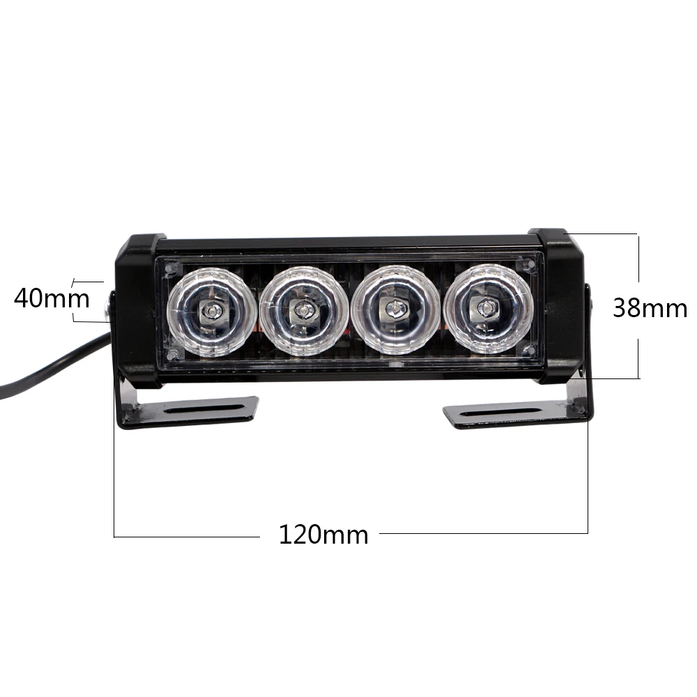 Ю. М. E яркий 2x 4smd DRL мигающий светодиод аварийного Предупреждение лампы полиции