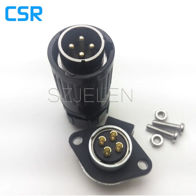 Cabo de Alimentação Conector e Tomada Hp20 Series Elétrica 4pin 4pin Ip67 Conectores Industriais 30a