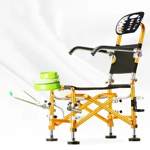 2018 new multifunctional outdoor portable high quailty gold folding font b chair b font for fishing