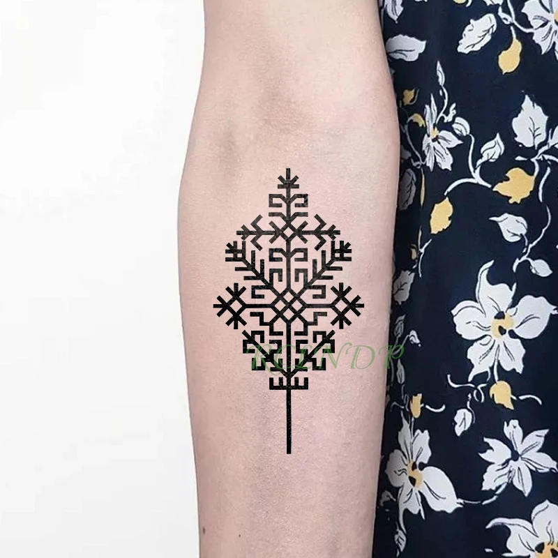 

Waterproof Temporary Tattoo AUSTRAS KOKS Latvia symbol tatto stickers flash tatoo fake tattoos for girl women men