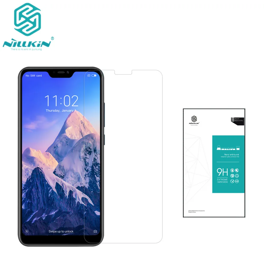

Original NILLKIN flat edge Tempered Glass For Xiaomi Redmi 6 Pro Amazing 9H 0.33mm Screen Protector film for Redmi 6 Pro