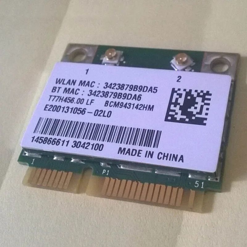 BCM943142HM wifi+ BT комбинированная карта, T77H456.00