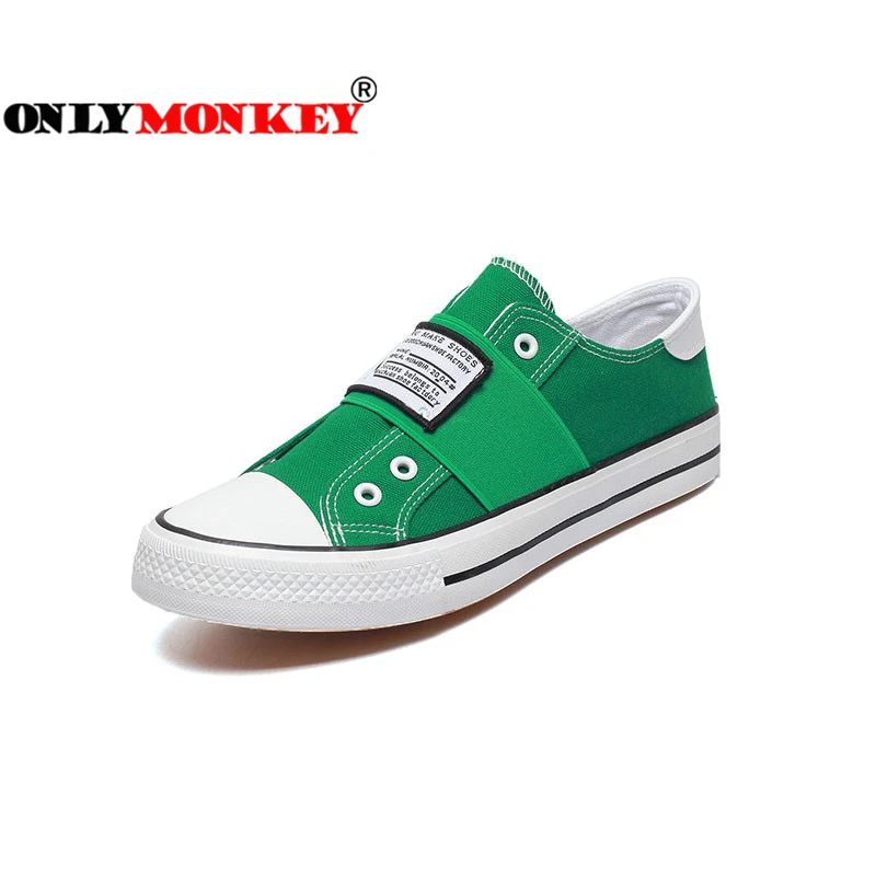 

ONLYMONKEY Fashion Slip on Men Vulcanize Shoes Spring and Autumn Men Casual Shoes Durable Rubber Outsole Breathable Men Sneakers