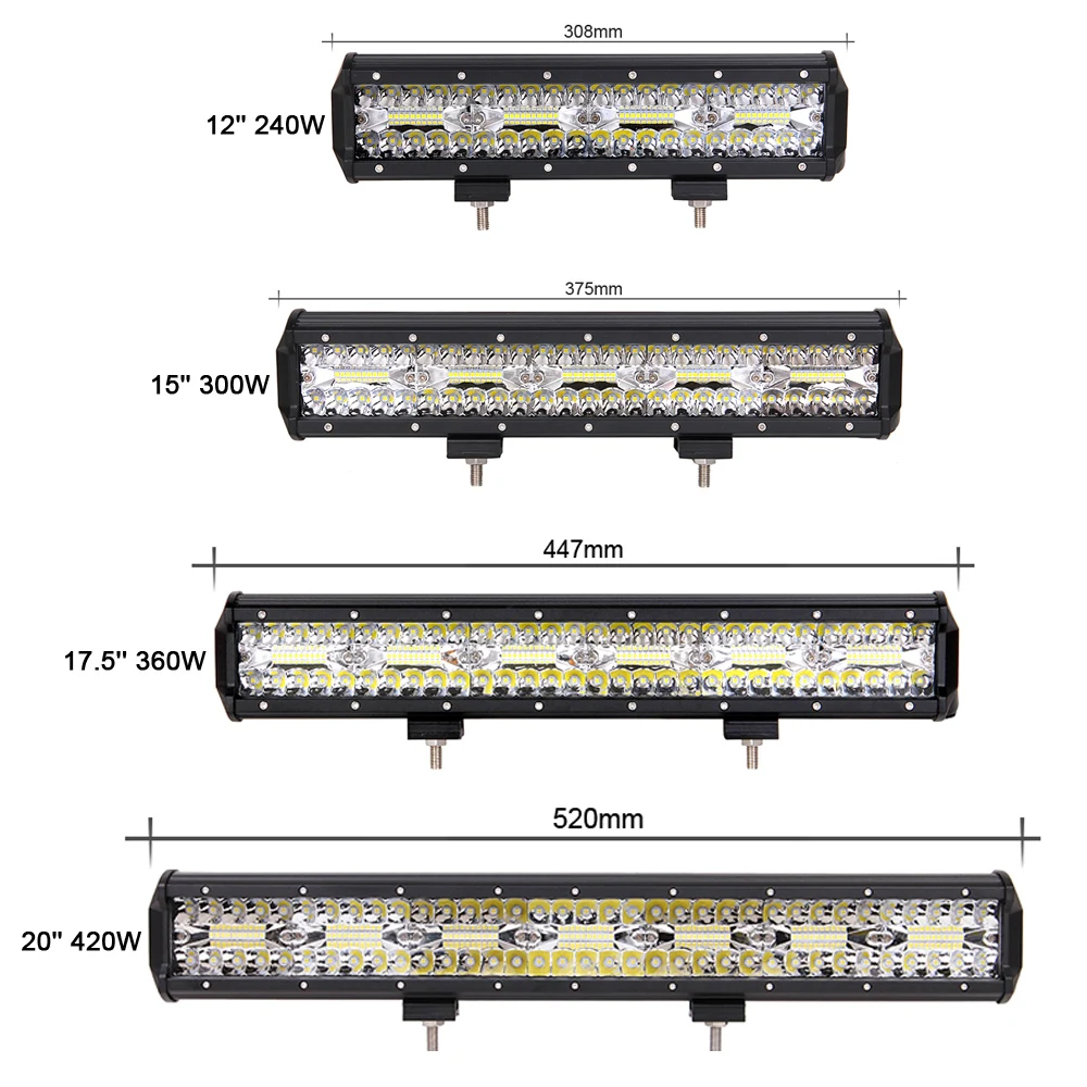 " 7" 1" 20 дюймов 3 ряда комбо балка Led светильник бар для внедорожник автомобиль Лодка Грузовик ATV 4X4 ATV внедорожник вождения экскаватор светильник s