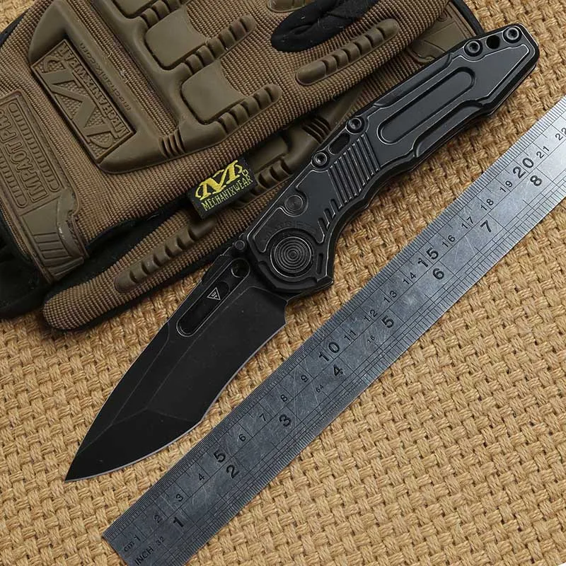 

District 9 Original Cyclone Flipper Ball bearing folding knife M390 blade Titanium camping hunt outdoor Survival knives EDC tool